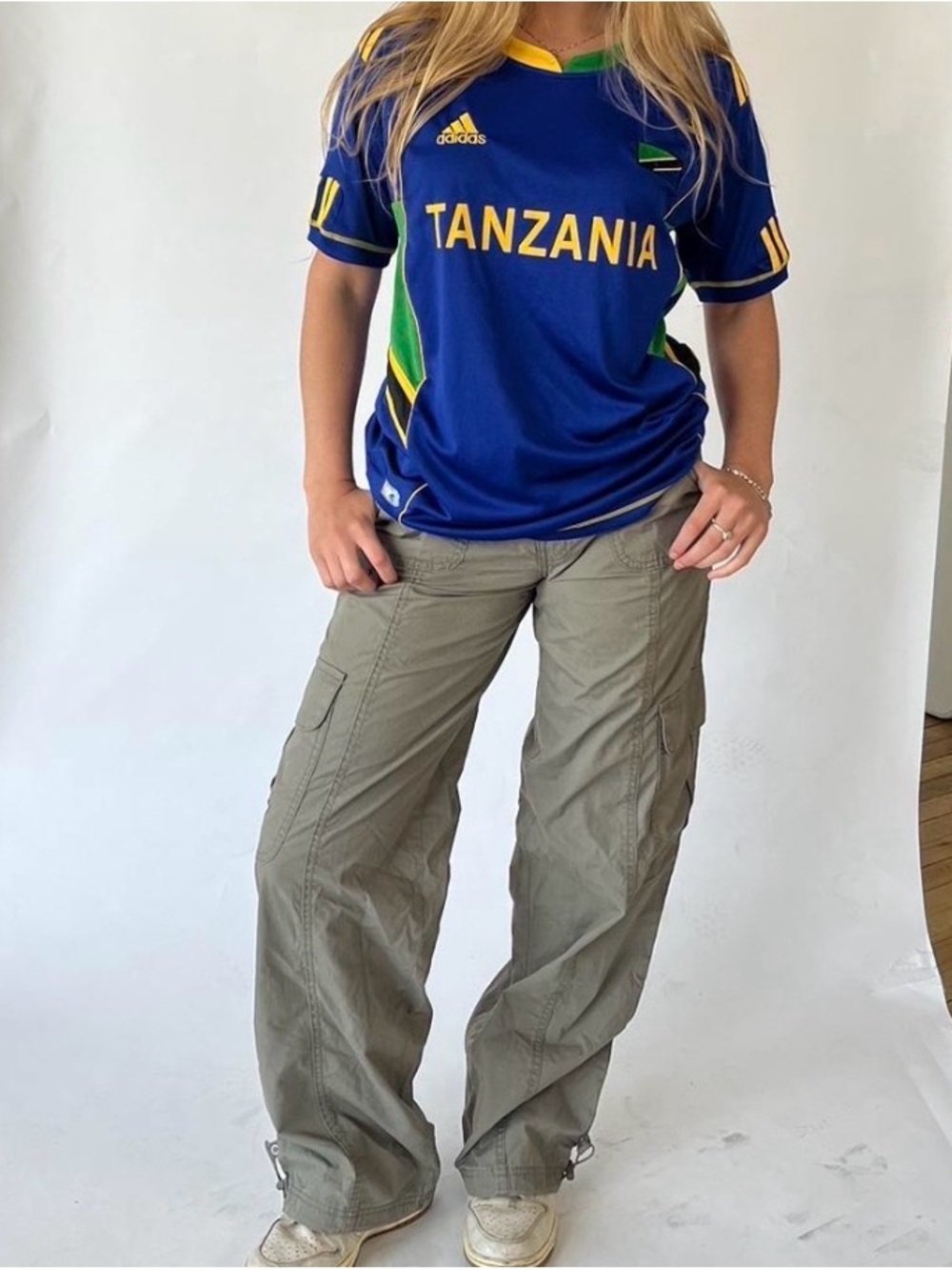 adidas Blue Tanzania Soccer Jersey